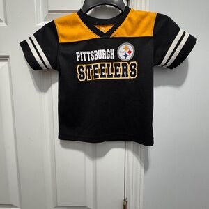 NFL Pittsburgh Steelers Black and gold Jerseys size 4 t